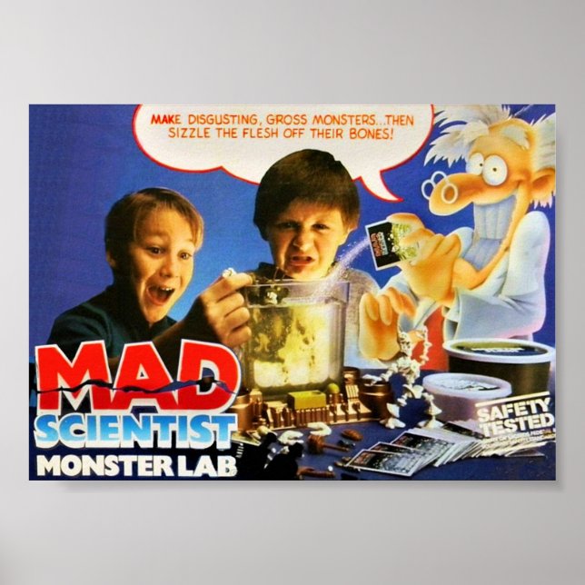 MAD SCIENTIST  MONSTER LAB  POSTER (Front)