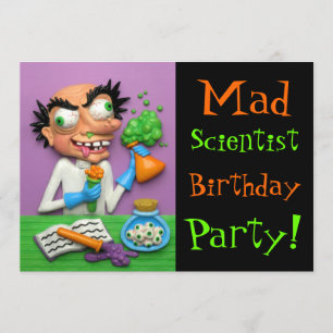 Mad Scientist Party Invitation