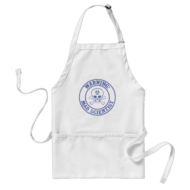 Mad Scientist Warning Standard Apron (Front)