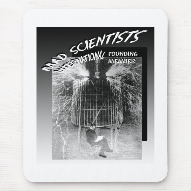 Mad Scientists International-Nicola Tesla Mouse Pad (Front)
