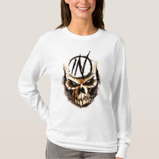 Mad Skull Design Hooded T-Shirt