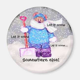 Mad Snow Bear . Magnet