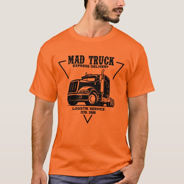 Mad Truck Logistic Service Mens  T-Shirt (Front)