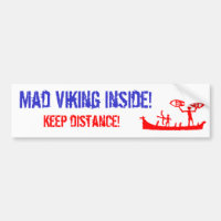 Mad Viking Bumper Sticker
