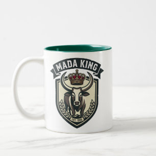 MADA KING Malagasy Zebu Madagascar Two-Tone Coffee Mug