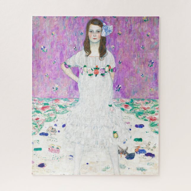 Mada Primavesi by Gustav Klimt Painting Artwork Jigsaw Puzzle (Vertical)