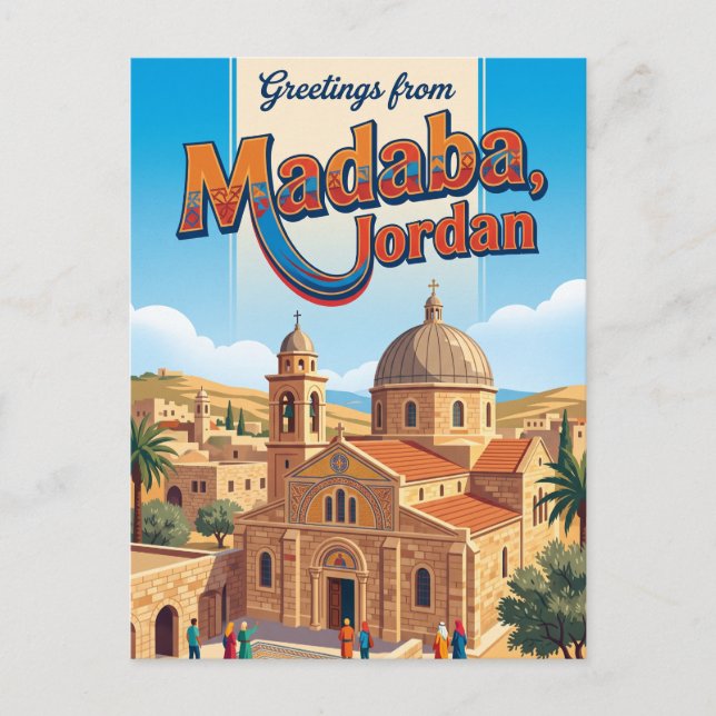 Madaba Jordan Postcard (Front)