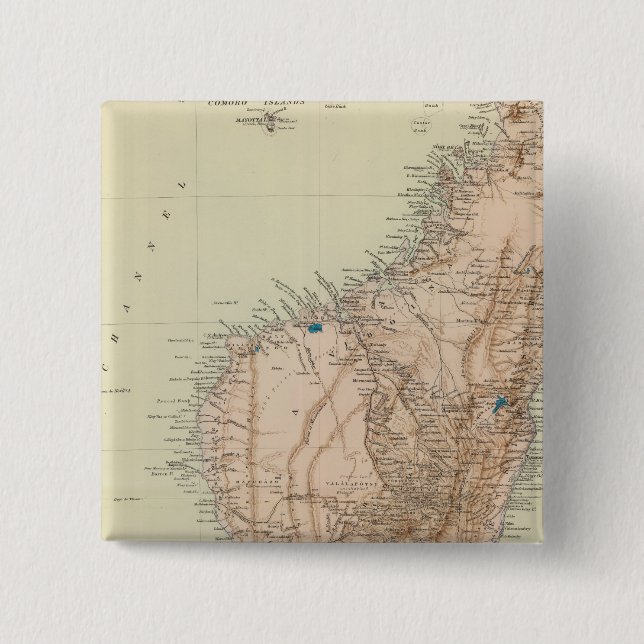 Madagascar 15 Cm Square Badge (Front)