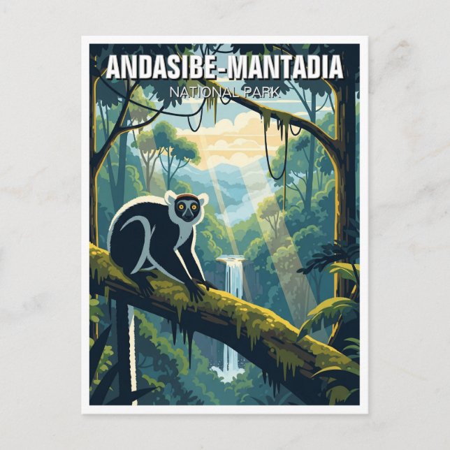 Madagascar Andasibe-Mantadia National Park Travel Postcard (Front)