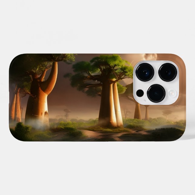 Madagascar Baobab Forest Fantasy  Case-Mate iPhone Case (Back (Horizontal))
