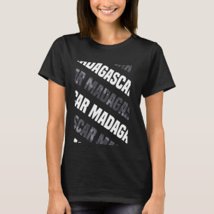 Madagascar Camo Pattern Grey Camouflage T-Shirt