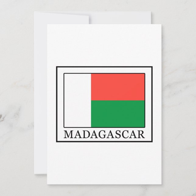 Madagascar card (Front)