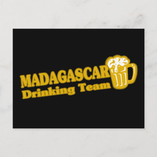 Madagascar Drinking Team Postcard