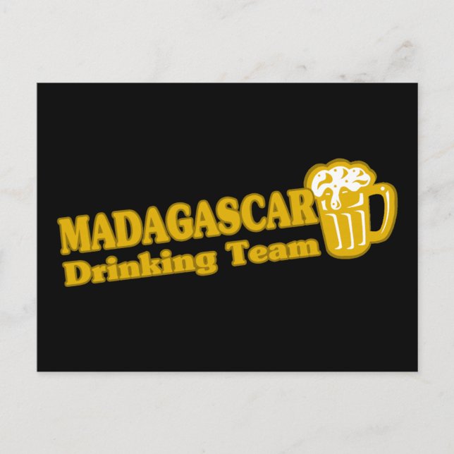 Madagascar Drinking Team Postcard (Front)
