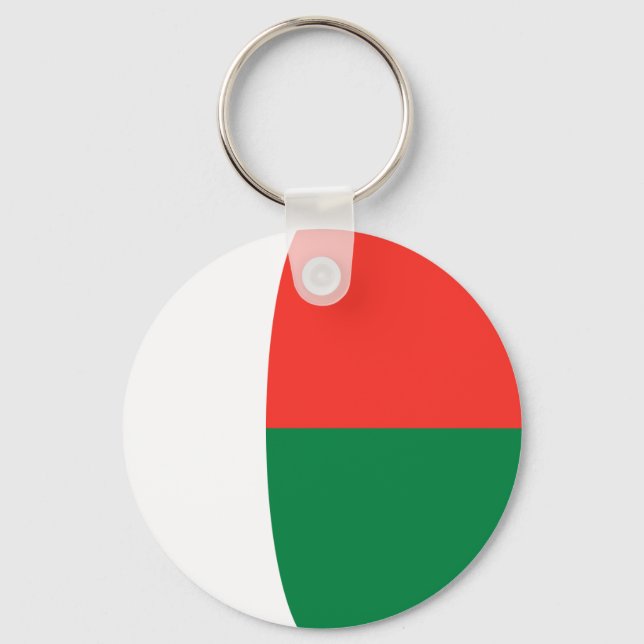 Madagascar Fisheye Flag Keychain (Front)