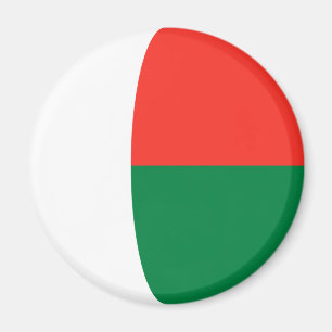 Madagascar Fisheye Flag Magnet