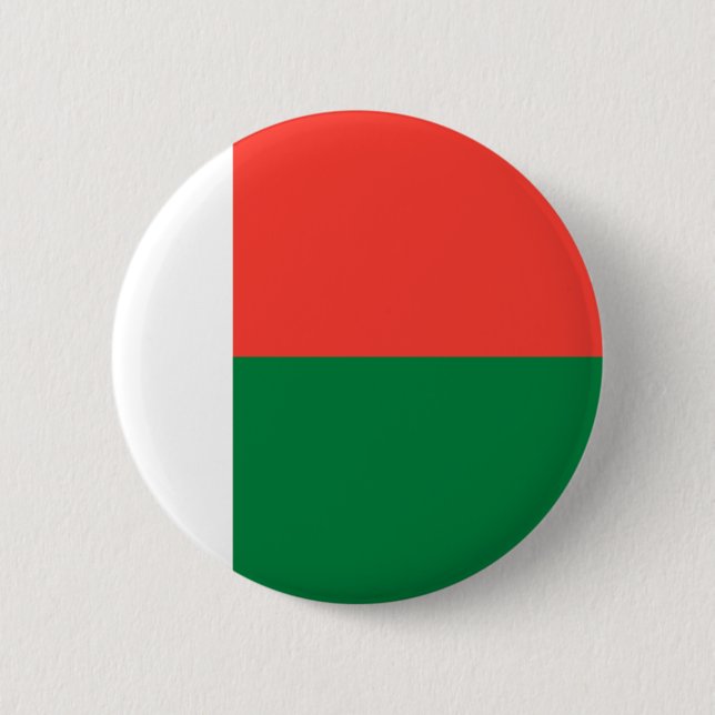 Madagascar Flag 6 Cm Round Badge (Front)