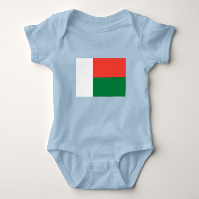 Madagascar Flag Baby Bodysuit (Front)