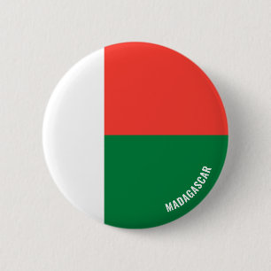 Madagascar Flag Charming Patriotic 6 Cm Round Badge