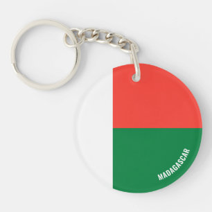 Madagascar Flag Charming Patriotic Key Ring