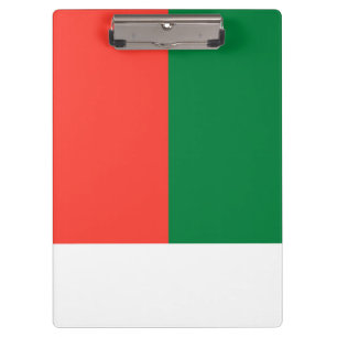 Madagascar flag clipboard