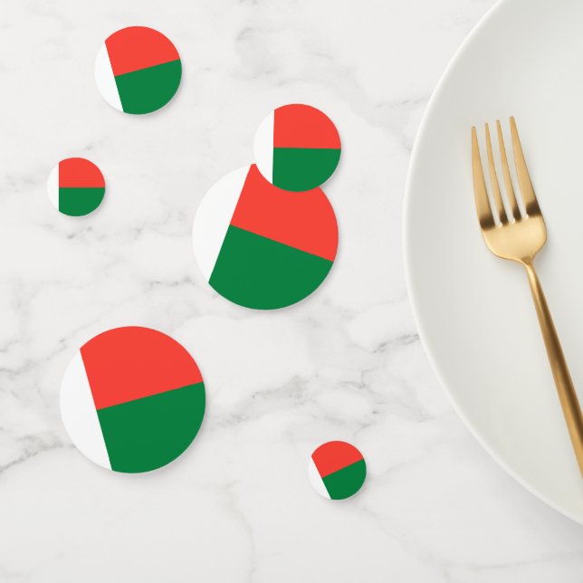 Madagascar flag confetti (Group)