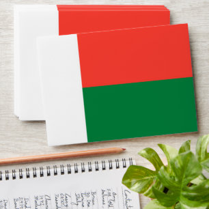 Madagascar flag envelope