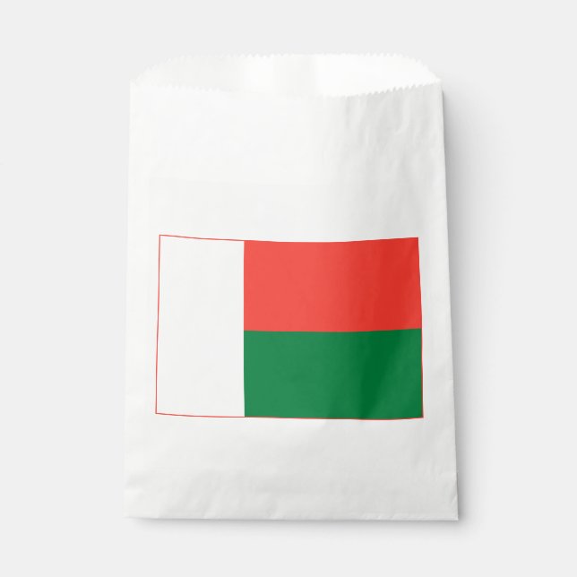 Madagascar Flag Favour Bag (Front)