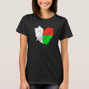 Madagascar Flag I love Madagascar In my DNA Malaga T-Shirt