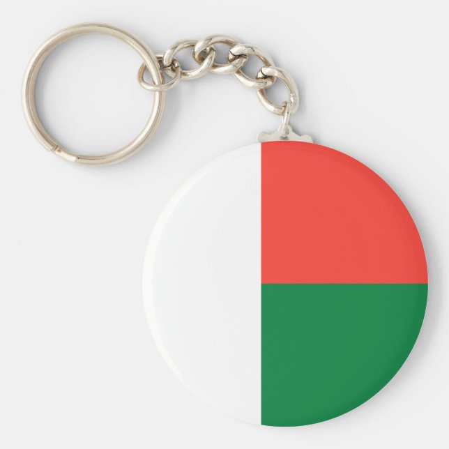 Madagascar Flag Key Ring (Front)