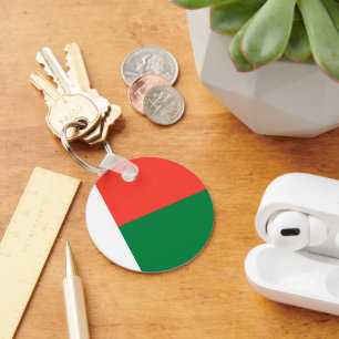Madagascar flag key ring