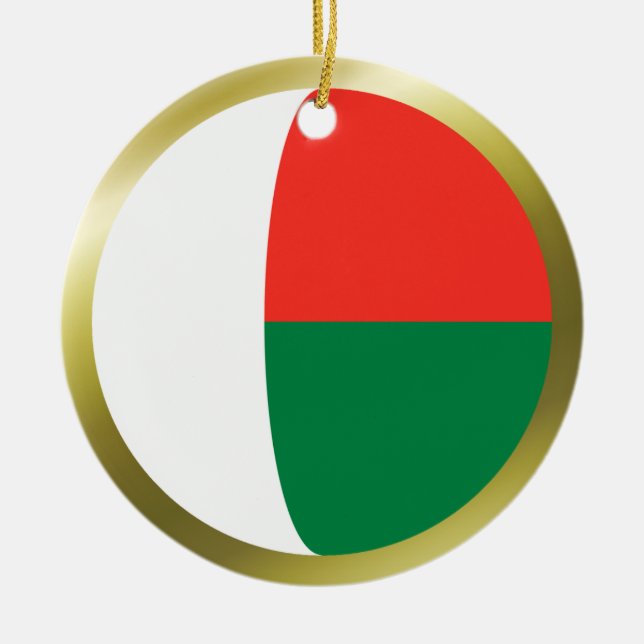Madagascar Flag Ornament (Front)