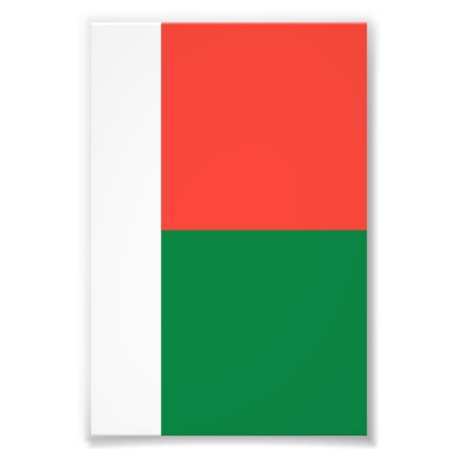 Madagascar flag photo print (Front)