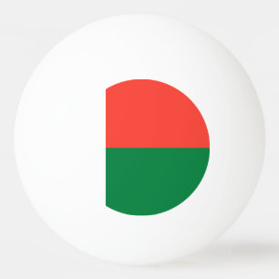 Madagascar flag ping pong ball