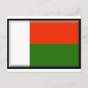Madagascar Flag Postcard