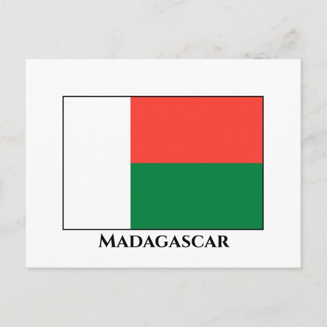 Madagascar Flag Postcard (Front)