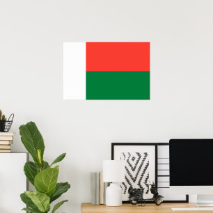 Madagascar flag poster
