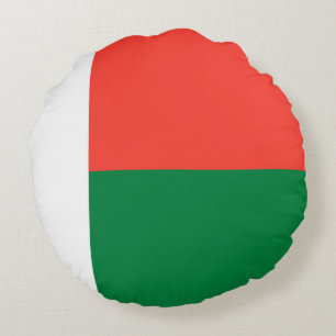 Madagascar flag round cushion