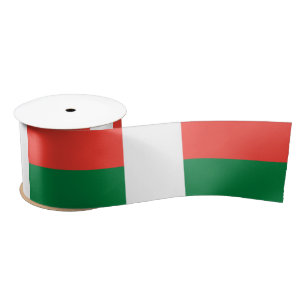 Madagascar Flag Satin Ribbon