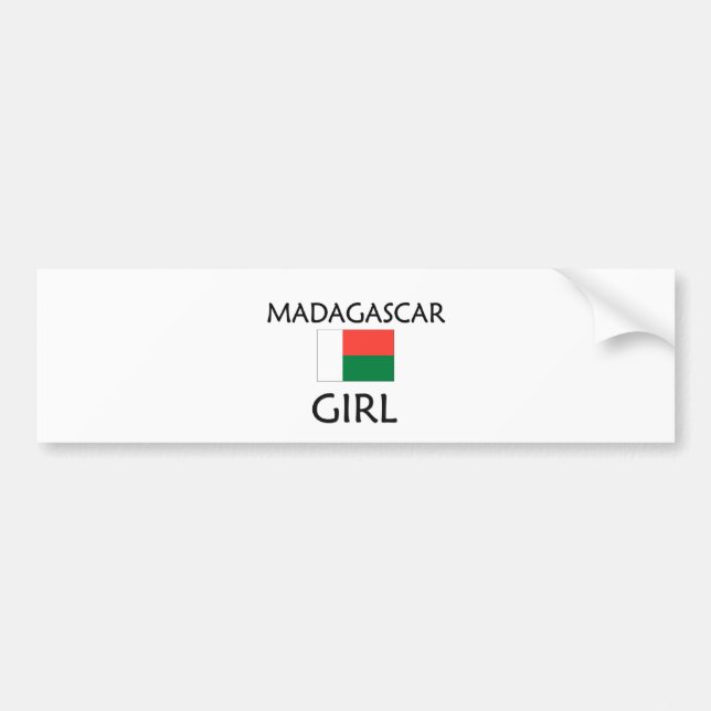 MADAGASCAR GIRL BUMPER STICKER (Front)