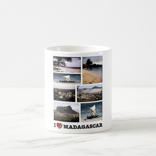 Madagascar I Love - Mosaic - Coffee Mug (Center)