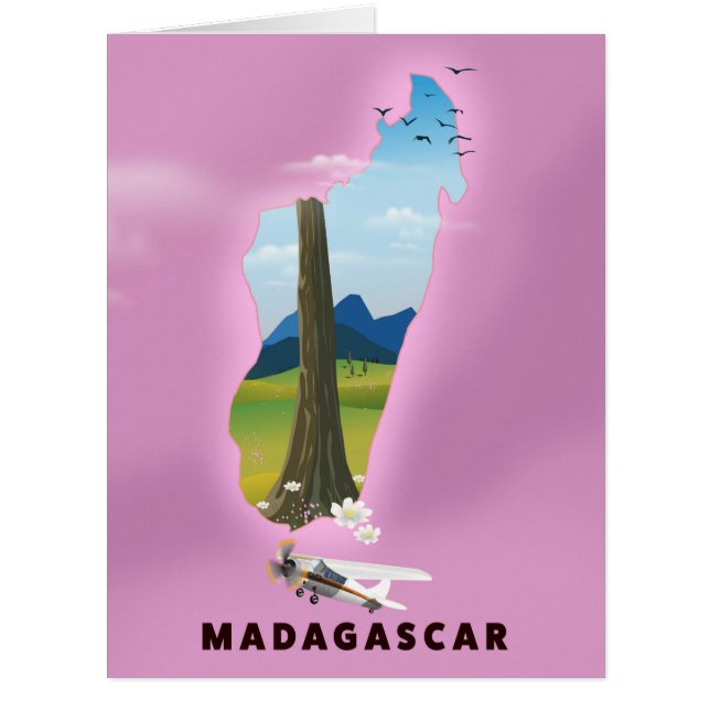 Madagascar Illustrated travel poster (Front)