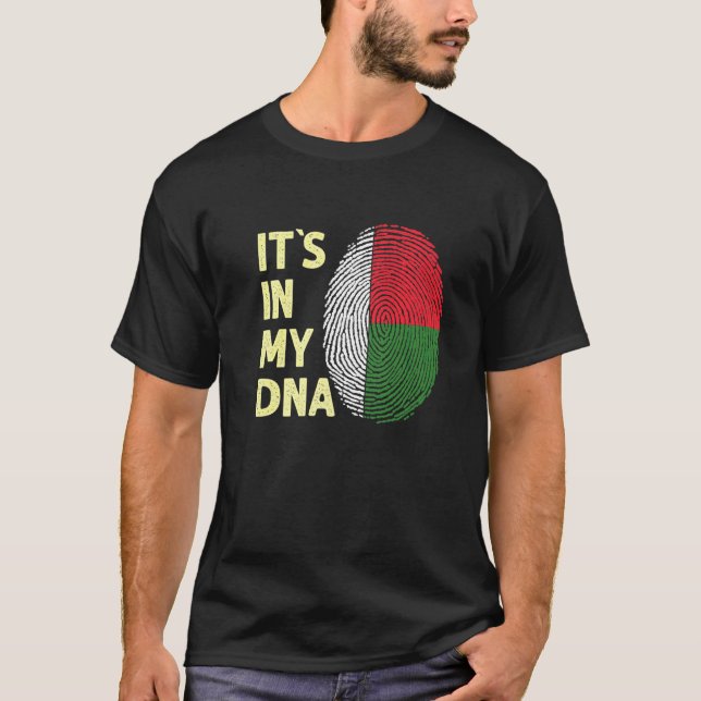 Madagascar In My Dna Madagascan Flag Team Madagasc T-Shirt (Front)