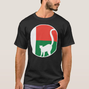 Madagascar Lemur Malagasy National Animal Flag T-Shirt