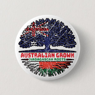 Madagascar Madagascan Australian Australia Tree 6 Cm Round Badge