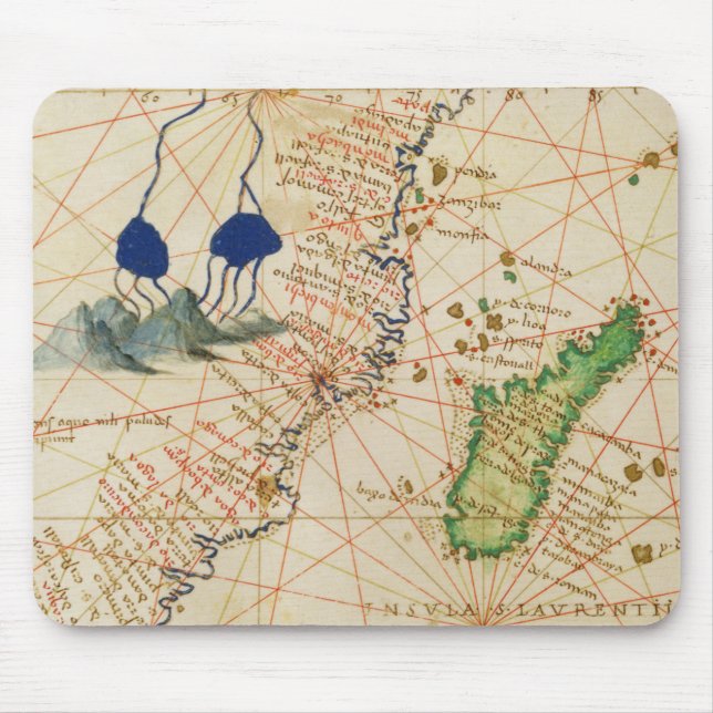 Madagascar Map Mouse Pad (Front)