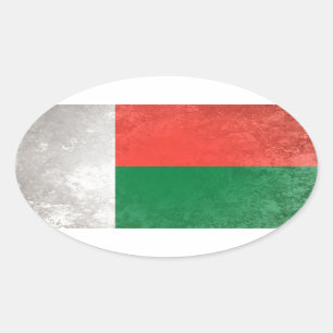 Madagascar Oval Sticker