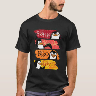 Madagascar Penguins Name Panels T-Shirt