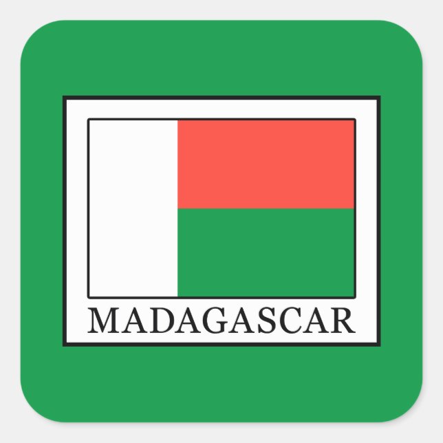 Madagascar Square Sticker (Front)