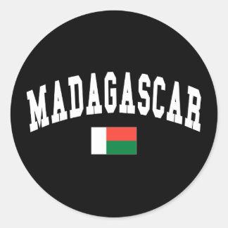 Madagascar Style Classic Round Sticker